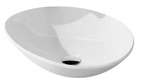 Przejdź do produktu Umywalka nablatowa biała 41x51 cm Oxy Elita 145078