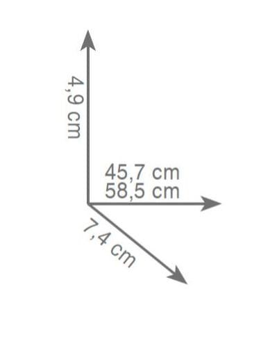 Wieszak łazienkowy 35 cm Gedy seria Edera EP21 wymiary