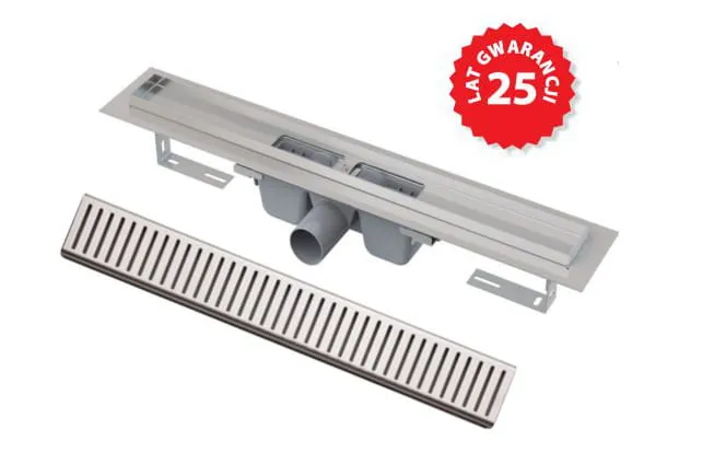 Odpływ liniowy 100 cm z rusztem Pure Alcaplast APZ1950L+PURE-950L 