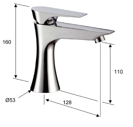 Przejdź do produktu Bateria umywalkowa 16 cm Sapho Axamite AX02 chrom
