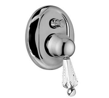 Przejdź do produktu Bateria prysznicowa podtynkowa Retro z przełącznikiem i kryształem Swarovskiego Giulini Harmony Crystal 9563/S chrom 