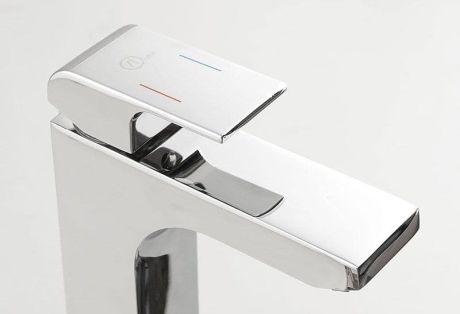 Przejdź do produktu Bateria umywalkowa 11 cm bez korka z wylewką kaskadową Dimy UN45276/S chrom