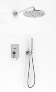 Zestaw prysznicowy z deszczownicą 35 cm Kohlman Axis QW210NR35 chrom
