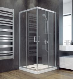 Kabina prysznicowa kwadratowa 90x90x185 cm Besco Modern 90