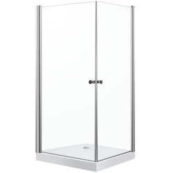 Kabina prysznicowa z brodzikiem 88x88x195 cm Kerra Madrid 90 komplet