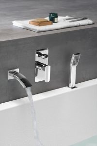 Bateria prysznicowa podtynkowa z przełącznikiem 2-drożna Sapho Mixona MG042 chrom