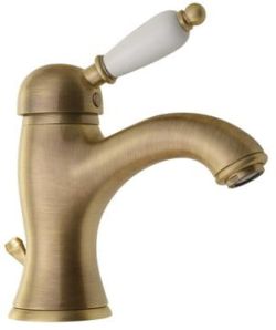 Bateria umywalkowa 18 cm Retro Sapho Kirke White KI02BB bronzo