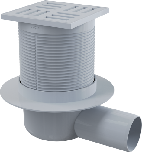 Kratka ściekowa plastikowa 105x105/50 mm odpływ boczny Alcaplast APV5111