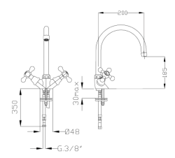 Bateria kuchenna chrom Fromac Victorian 2402V