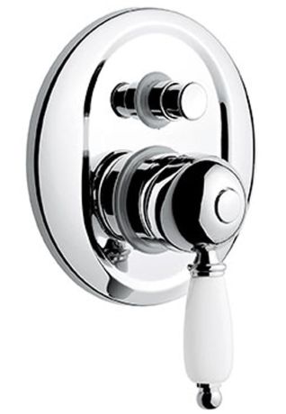 Przejdź do produktu Bateria prysznicowa Retro podtynkowa 2-drożna z przełącznikiem Emmevi Laguna 40019CR chrom