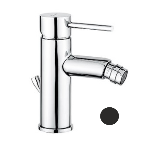 Bateria bidetowa z korkiem Emmevi Piper czarny mat 45004NO