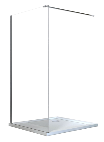 Kabina prysznicowa walk in 90x195 cm Besco Aveo 90