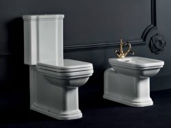 Kerasan Waldorf miska stojąca WC z mechanizmem spłukującym 411701+418101+750990