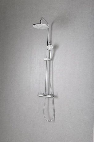 Przejdź do produktu Zestaw prysznicowy z okrągłą deszczownicą 20 cm, baterią i słuchawką prysznicową kompletny Sapho R139 chrom