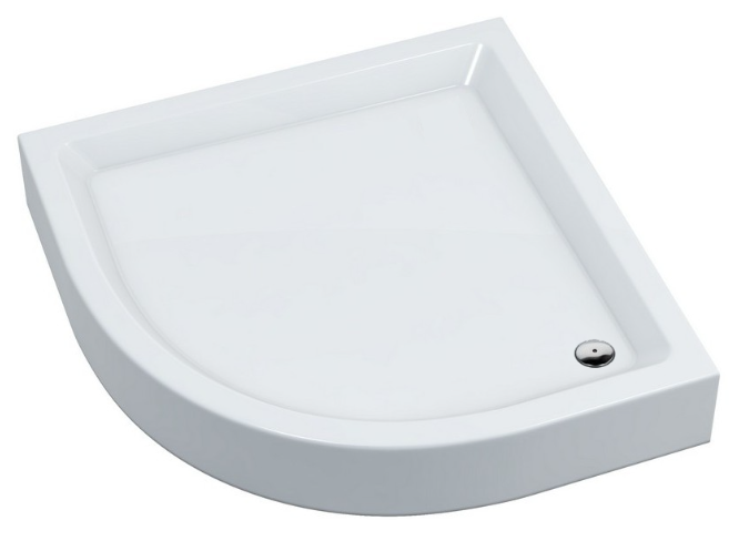 Brodzik półokrągły 80x80x16cm Schedpol Eko 2.0 3.322 R55