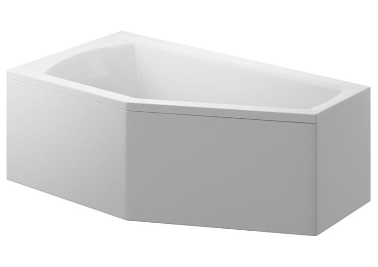 Wanna narożna asymetryczna 160x90 cm Polimat Selena 00953 lewa