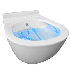 Miska WC bezrantowa z funkcją bidetu 2w1 Harmony MAN 3 z deską w komplecie