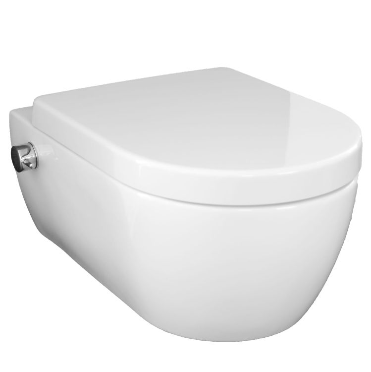 Miska WC bezrantowa z funkcją bidetu 2w1 Harmony MAN 3 z deską w komplecie