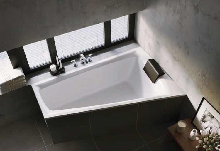 Wanna asymetryczna 170x110cm Riho Still Smart B102003005  z oświetleniem LED