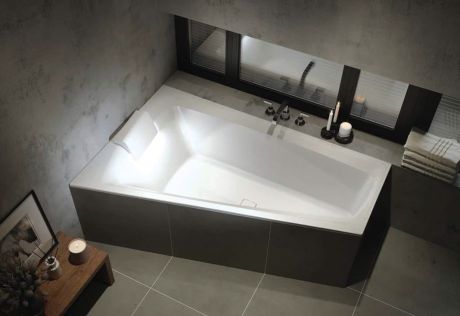 Przejdź do produktu Wanna asymetryczna 170x110cm do zabudowy z oświetleniem LED  Riho Still Smart B101003005 prawa