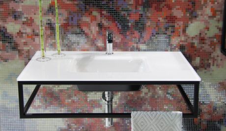 Przejdź do produktu Umywalka szklana na indywidualny wymiar z prostokątną misą Glass 200-01