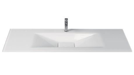 Przejdź do produktu Umywalka szklana na indywidualny wymiar z prostokątną misą Glass 160-05