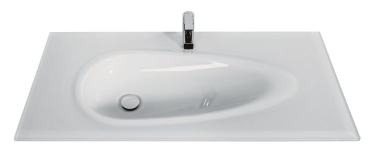 Umywalka szklana na indywidualny wymiar z misą Glass 100-12