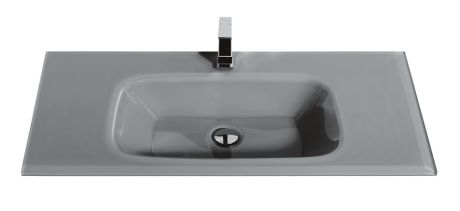 Przejdź do produktu Umywalka szklana na indywidualny wymiar z prostokątną misą Glass 120-10