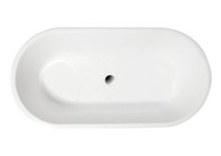 Wanna wolnostojąca 150x75 cm AMONA NERO NEW Polimat 00335 czarny mat