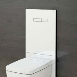 Obudowa szklana z ręcznym modułem uruchamiania TECElux 9650000 białe szkło, białe przyciski