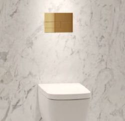 Przycisk spłukujący do WC TECEsquare II 9240838 złoty optyczny szczotkowany