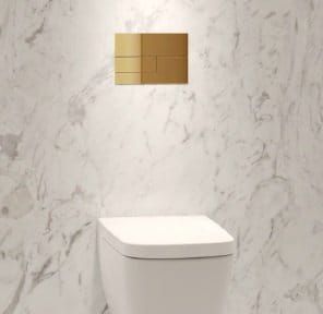 Przycisk spłukujący do WC TECEsquare II 9240838 złoty optyczny szczotkowany