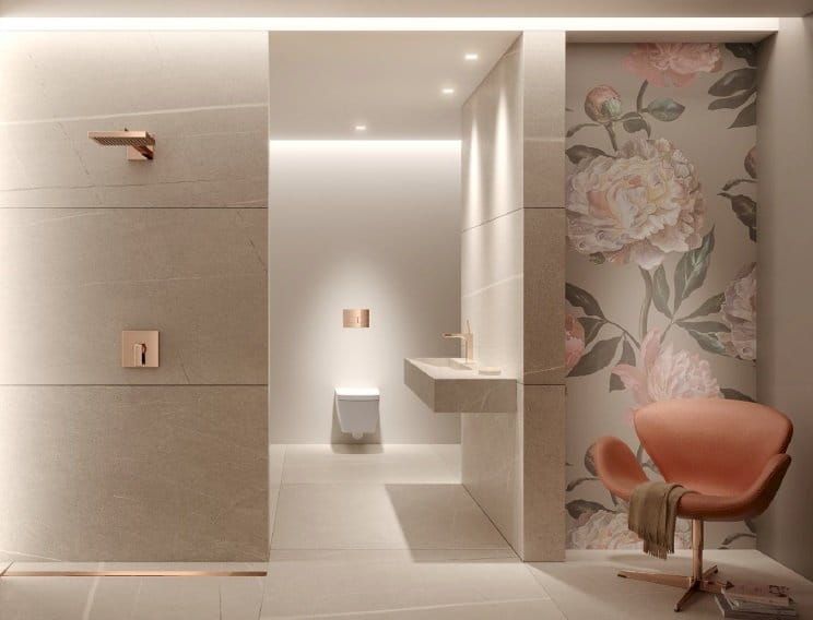 Przycisk spłukujący do WC TECEsquare II 9240840 czerwone złoto szczotkowane