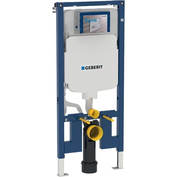 Stelaż Geberit Duofix do wiszących misek WC, 114 cm, ze spłuczką podtynkową Sigma 8 cm 111.796.00.1