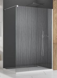 Ścianka prysznicowa wolnostojąca Sanswiss Walk-In Easy dekor linie pionowe