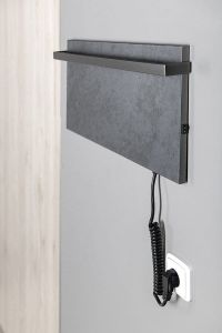 Elektryczna suszarka na ręczniki 60x30x6 cm Sapho Elmis EB610 antracyt