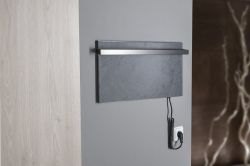 Elektryczna suszarka na ręczniki 60x30x6 cm Sapho Elmis EB610 antracyt