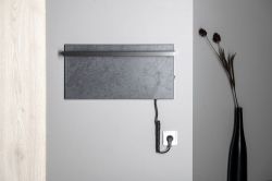 Elektryczna suszarka na ręczniki 60x30x6 cm Sapho Elmis EB610 antracyt
