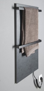 Elektryczna suszarka na ręczniki 40x80x6 cm Sapho Elmis EB410 antracyt