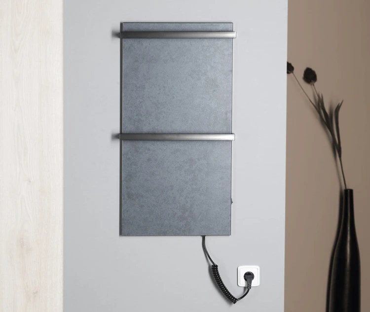 Elektryczna suszarka na ręczniki 40x80x6 cm Sapho Elmis EB410 antracyt