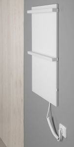 Elektryczna suszarka na ręczniki 40x80x6 cm Sapho Elmis EB400 biały mat