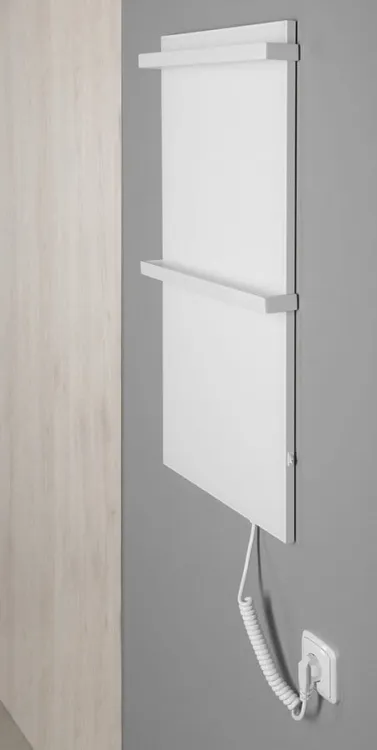 Elektryczna suszarka na ręczniki 40x80x6 cm Sapho Elmis EB400 biały mat