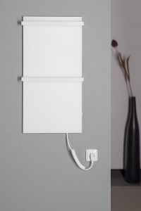 Elektryczna suszarka na ręczniki 40x80x6 cm Sapho Elmis EB400 biały mat