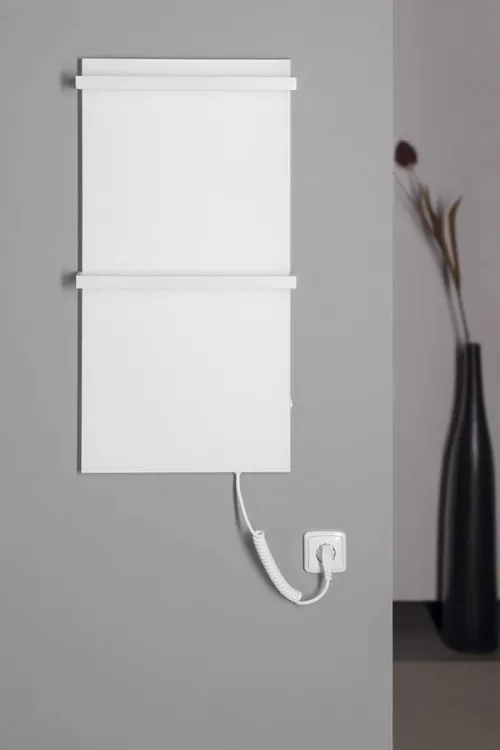 Elektryczna suszarka na ręczniki 40x80x6 cm Sapho Elmis EB400 biały mat