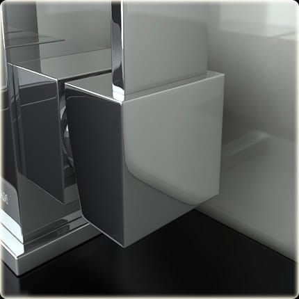 Bateria umywalkowa wysoka Kohlman Axis QB150N chrom