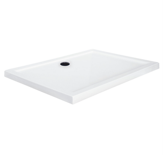 Brodzik prostokątny, płaski Kerra Oskar 100x90x5,5 cm, posadzkowy