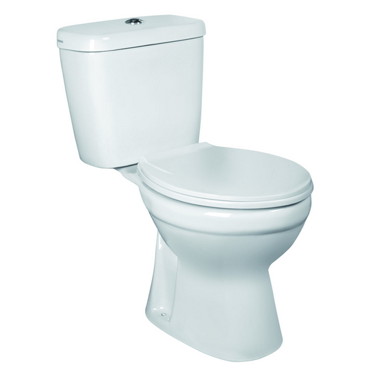 Kompakt WC - podwójne spłukiwanie 6/3 L Kerra C-Clear + deska, odpływ pionowy