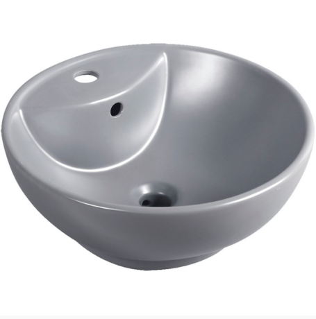 Przejdź do produktu Umywalka nablatowa  okrągła  Ø=46cm / h=18cm, Kerra KR 191 GR szary półmat