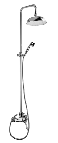 Przejdź do produktu Kolumna prysznicowa Retro z deszczownicą 20 cm i baterią Vedo 15830 chrom