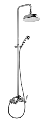 Przejdź do produktu Kolumna prysznicowa Retro z deszczownicą 20 cm i baterią Vedo Etros 15171 chrom